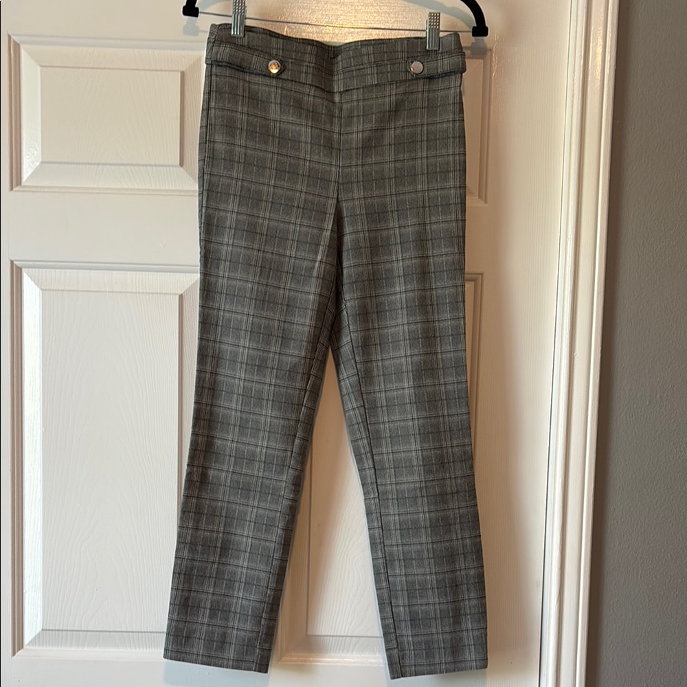 Gray Plaid Trousers